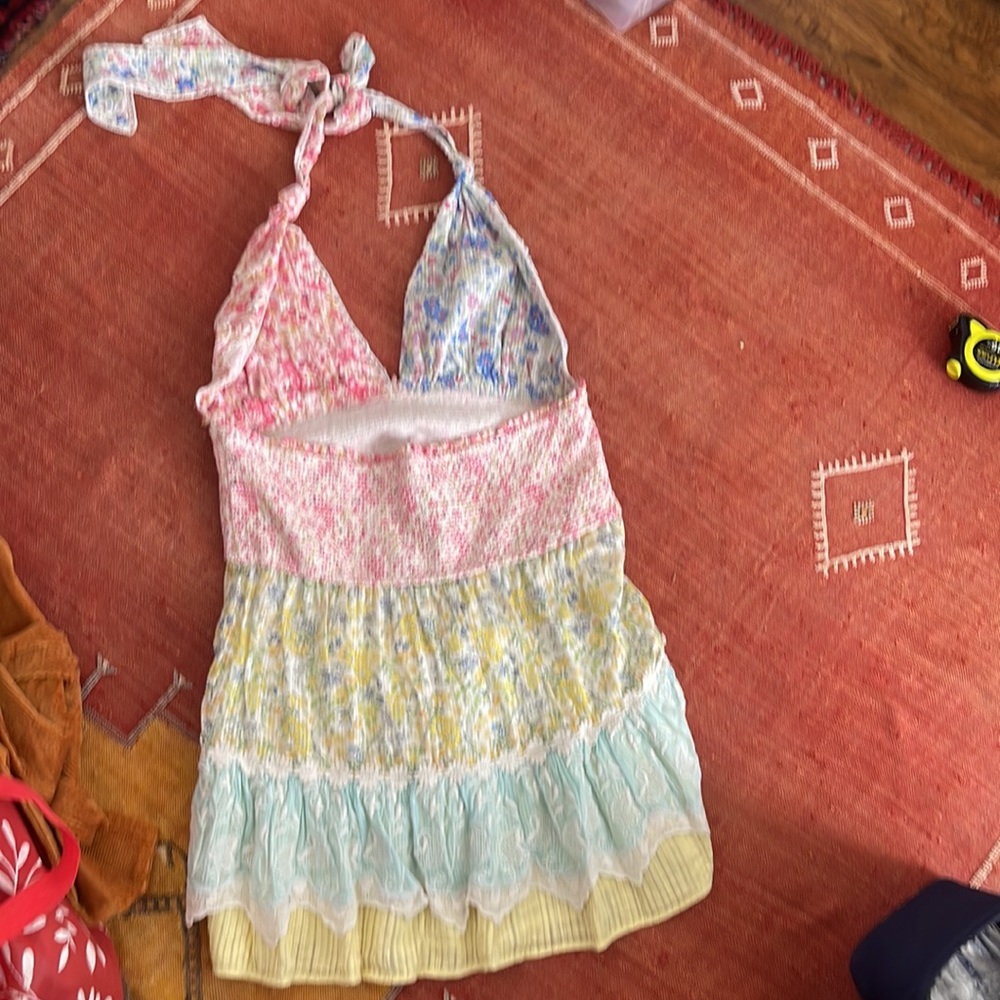 NEW LoveShackFancy Cambria mini halter dress - Picture 8 of 9